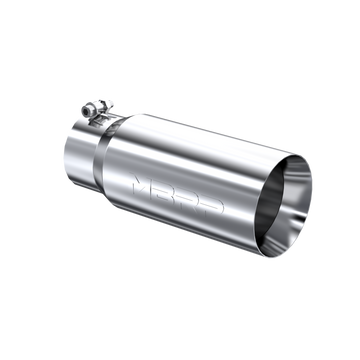 MBRP T5049 - Exhaust Tail Pipe Tip 5 Inch O.D. Dual Wall Straight 4 Inch Inlet 12 Inch Length T304 Stainless Steel MBRP