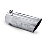 MBRP T5052 - Exhaust Tail Pipe Tip 5 Inch O.D. Angled Single Walled 4 Inch Inlet 12 Inch Length T304 Stainless Steel MBRP 3