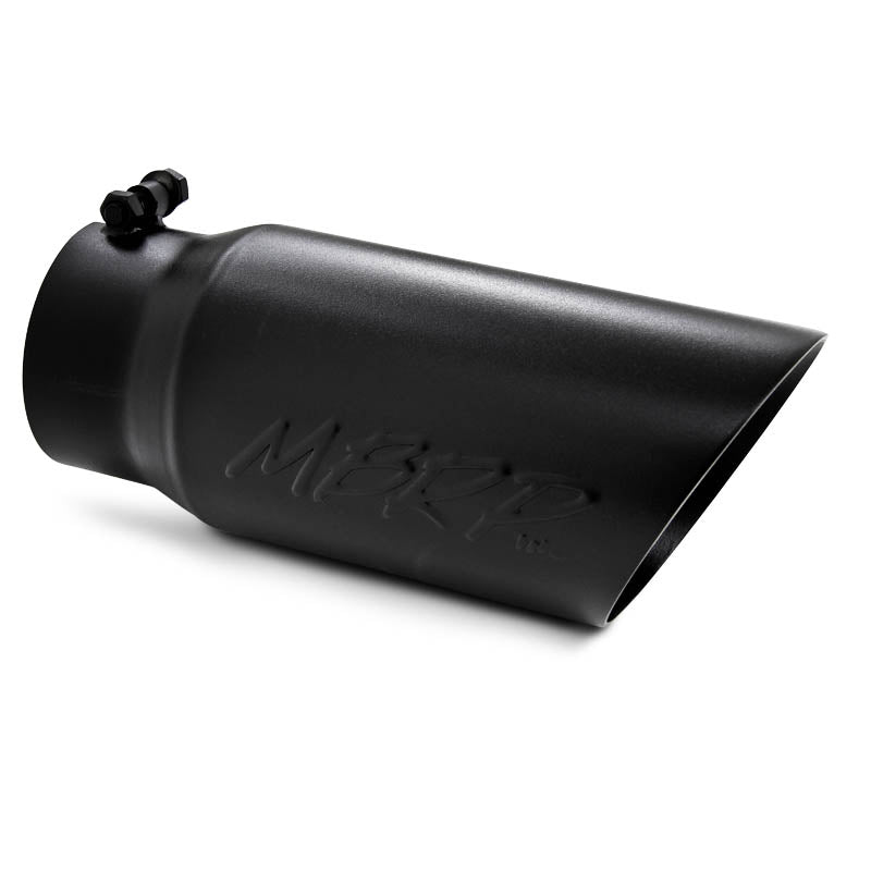 MBRP T5053BLK - Exhaust Tip 5 Inch O.D. Dual Wall Angled 4 Inch Inlet 12 Inch Length-Black Finish MBRP 3