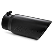 MBRP T5053BLK - Exhaust Tip 5 Inch O.D. Dual Wall Angled 4 Inch Inlet 12 Inch Length-Black Finish MBRP 3