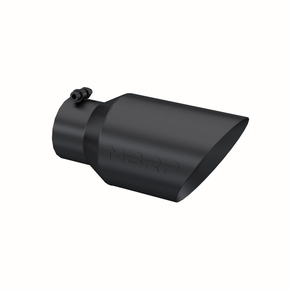 MBRP T5072BLK - Black Coated Exhaust Tail Pipe Tip 6 Inch OD Dual Wall Angled 4 Inch Inlet 12 Inch Length MBRP 1