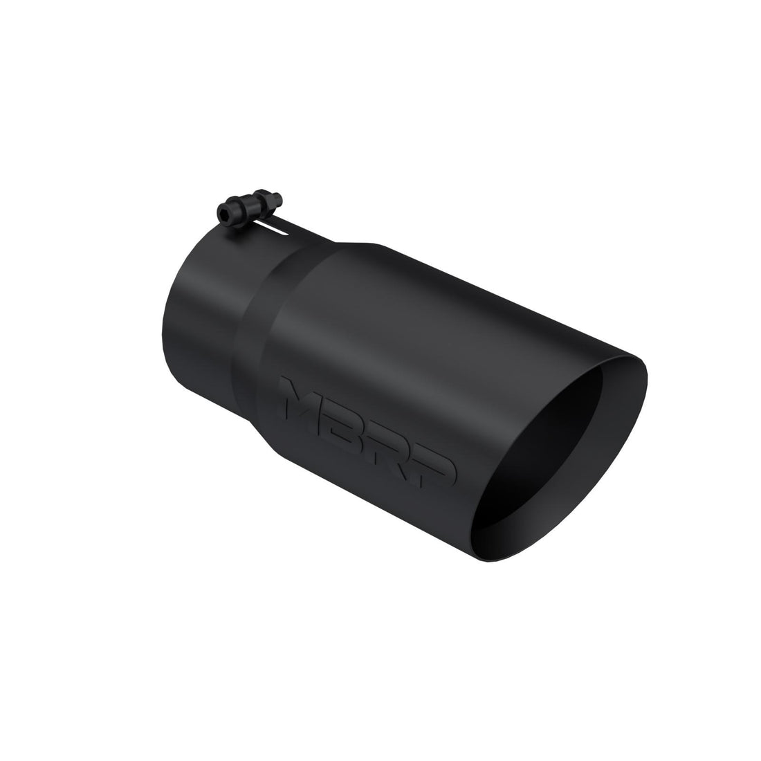 MBRP T5074BLK - Exhaust Tip 6 Inch O.D. Dual Wall Angled 5 Inch Inlet 12 Inch Length-Black Finish MBRP