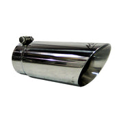 MBRP T5110 - Exhaust Tip 4 Inch O.D. Dual Wall Angled 3 1/2 Inch Inlet 10 Inch Length T304 Stainless Steel MBRP