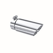 MBRP T5110 - Exhaust Tip 4 Inch O.D. Dual Wall Angled 3 1/2 Inch Inlet 10 Inch Length T304 Stainless Steel MBRP