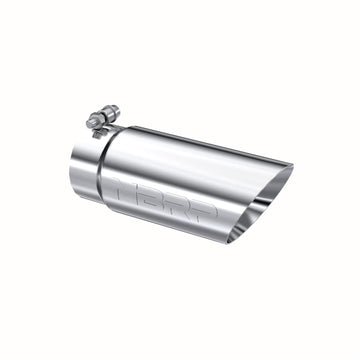 MBRP T5110 - Exhaust Tip 4 Inch O.D. Dual Wall Angled 3 1/2 Inch Inlet 10 Inch Length T304 Stainless Steel MBRP