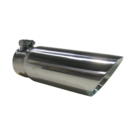 MBRP T5114 - Exhaust Tip 3 1/2 Inch O.D. Dual Wall Angled End 3 Inch Inlet 10 Inch Length T304 Stainless Steel MBRP