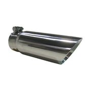 MBRP T5114 - Exhaust Tip 3 1/2 Inch O.D. Dual Wall Angled End 3 Inch Inlet 10 Inch Length T304 Stainless Steel MBRP