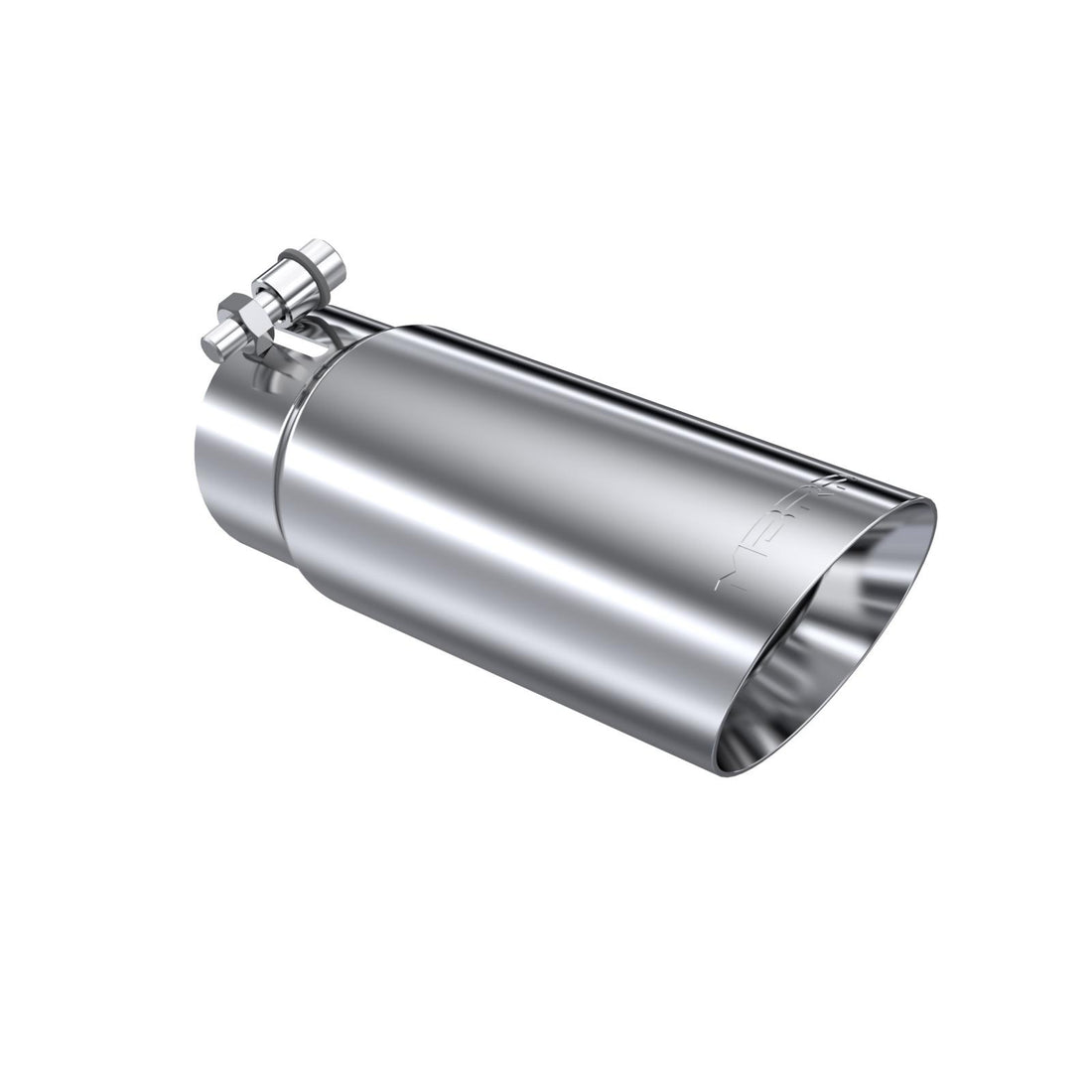 MBRP T5114 - Exhaust Tip 3 1/2 Inch O.D. Dual Wall Angled End 3 Inch Inlet 10 Inch Length T304 Stainless Steel MBRP