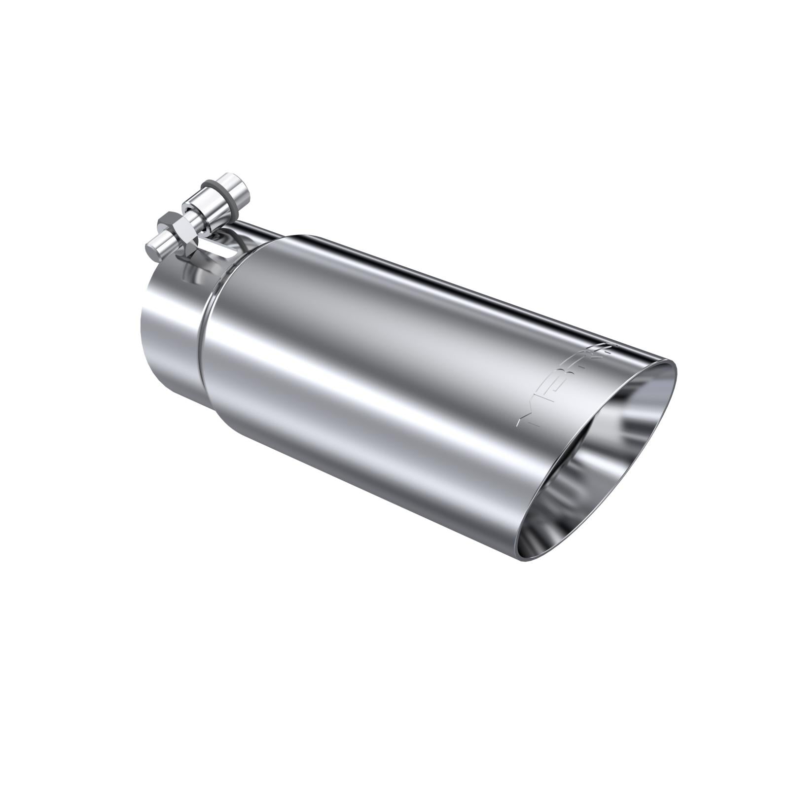 MBRP T5114 - Exhaust Tip 3 1/2 Inch O.D. Dual Wall Angled End 3 Inch Inlet 10 Inch Length T304 Stainless Steel MBRP