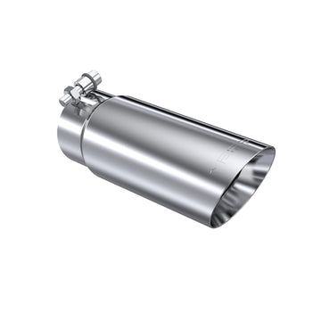 MBRP T5114 - Exhaust Tip 3 1/2 Inch O.D. Dual Wall Angled End 3 Inch Inlet 10 Inch Length T304 Stainless Steel MBRP