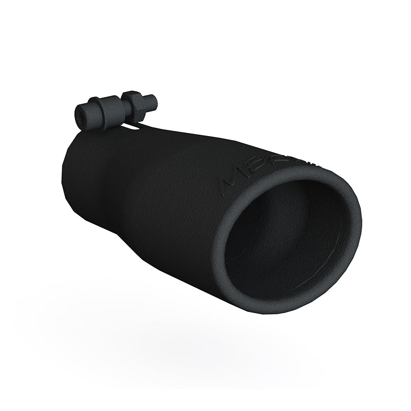 MBRP T5116BLK - Exhaust Tip 3.75 Inch O.D. Oval 2.5 Inch Inlet 7 Inch Length Black MBRP