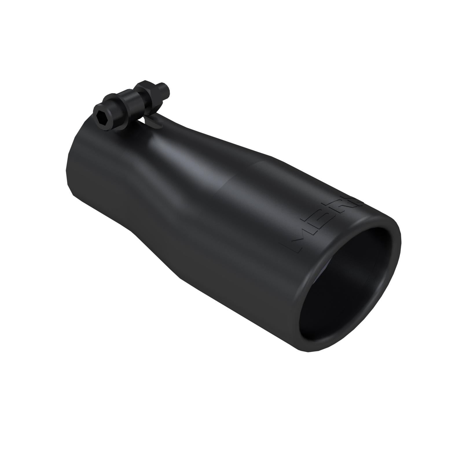 MBRP T5116BLK - Exhaust Tip 3.75 Inch O.D. Oval 2.5 Inch Inlet 7 Inch Length Black MBRP