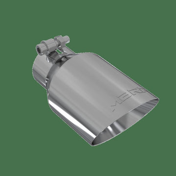 MBRP Exhaust MBRP T5123 - Exhaust Tip 4 Inch O.D. Dual Wall Angled Fits Aluminized Steel 2 1/2 Inch Systems MBRP