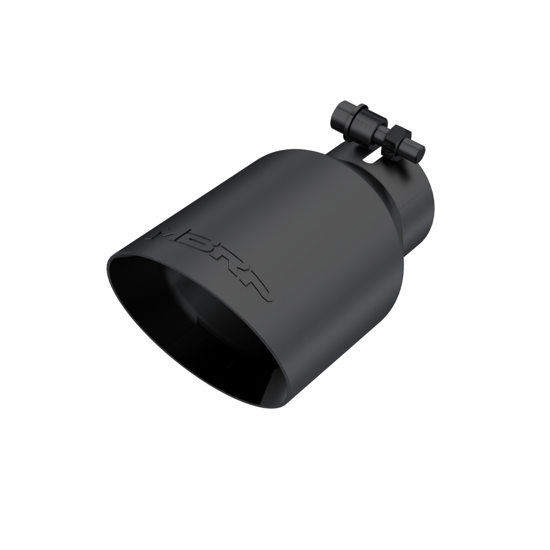 MBRP T5123BLK - Exhaust Tip 4 Inch O.D. Dual Wall Angled Black Fits Aluminized Steel 2 1/2 Inch Systems MBRP