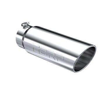 MBRP T5125 - Exhaust Tip 6 Inch O.D. Angled Rolled End 5 Inch Inlet 18 Inch Length T304 Stainless Steel MBRP 1