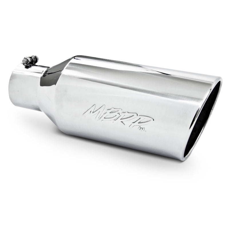 MBRP T5126 - Exhaust Tail Pipe Tip 7 Inch O.D. Rolled End 4 Inch Inlet 18 Inch Length T304 Stainless Steel MBRP