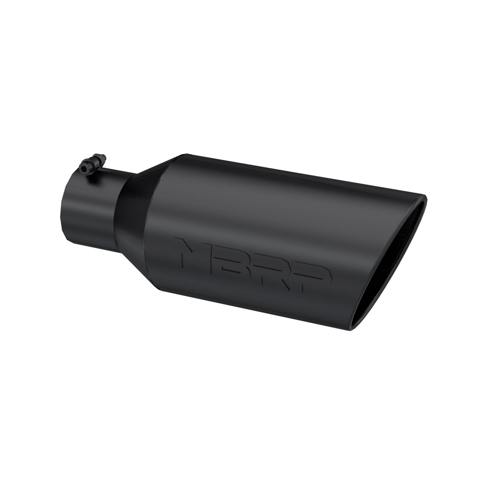 MBRP T5126BLK - Exhaust Tip 7 Inch O.D. Rolled End 4 Inch Inlet 18 Inch Length Black Coated MBRP 1