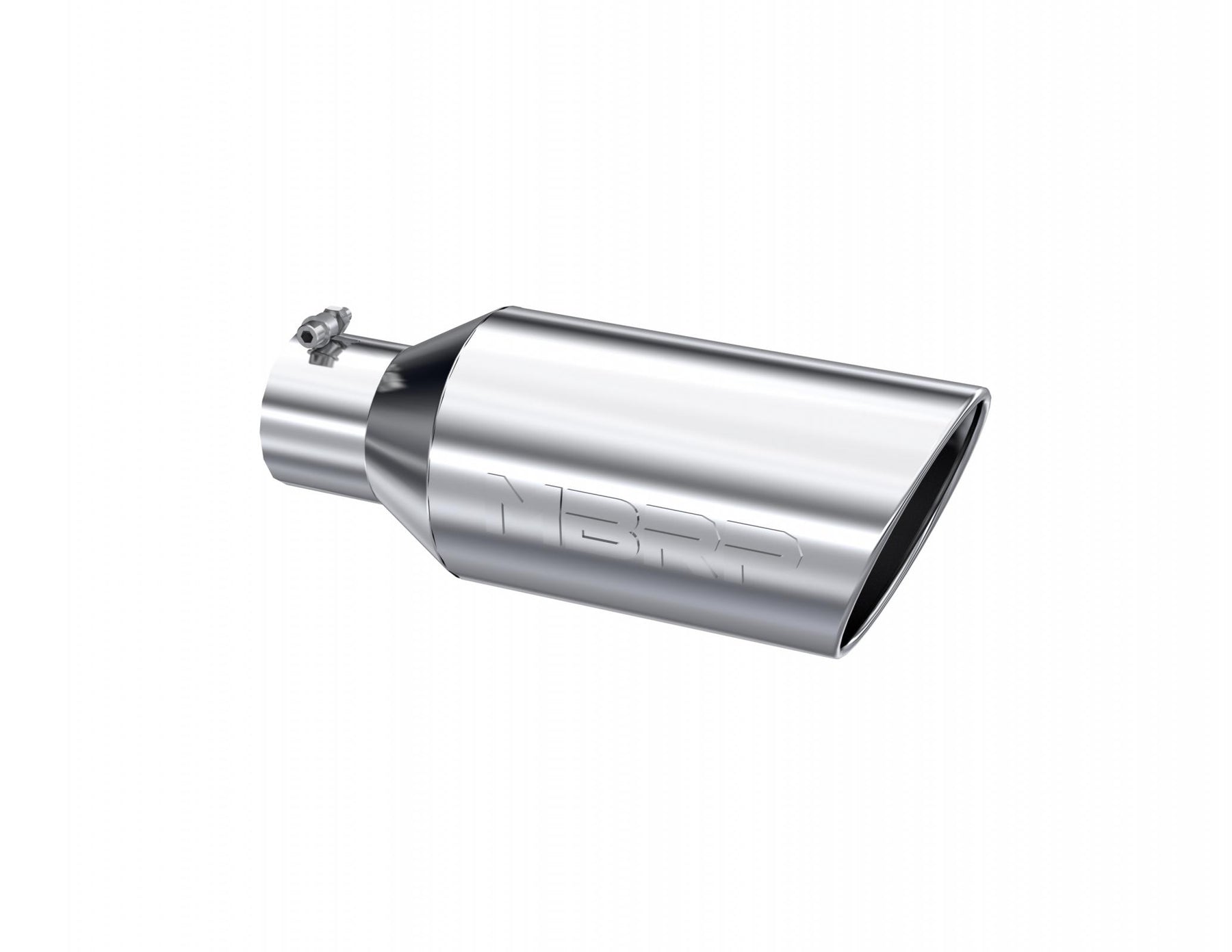 MBRP T5126 - Exhaust Tail Pipe Tip 7 Inch O.D. Rolled End 4 Inch Inlet 18 Inch Length T304 Stainless Steel MBRP