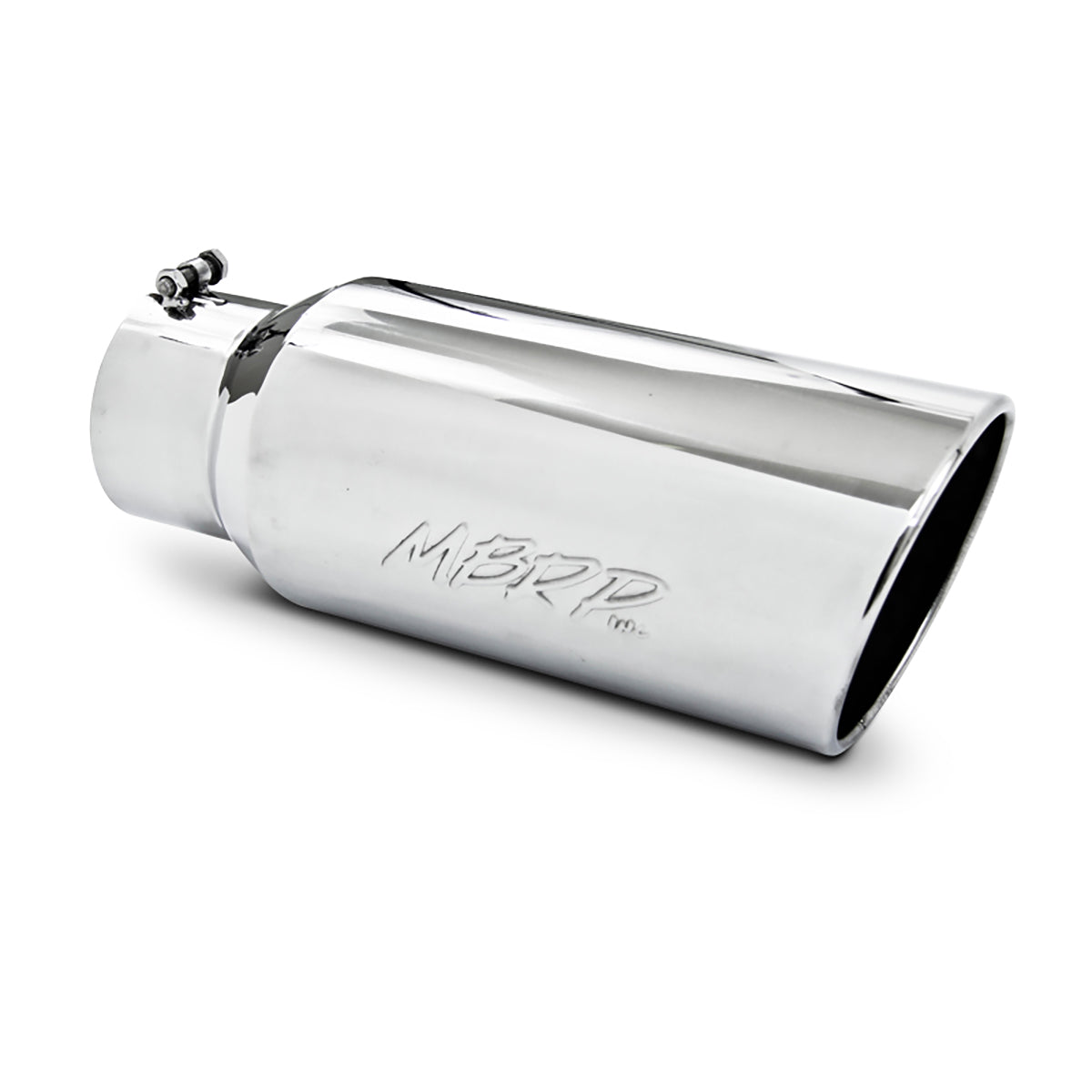 MBRP T5127 - Exhaust Tip 7 Inch O.D. Rolled End 5 Inch Inlet 18 Inch Length T304 Stainless Steel MBRP 3