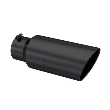 MBRP T5127BLK - Exhaust Tip 7 Inch O.D. Rolled End 5 Inch Inlet 18 Inch Length Black Finish MBRP