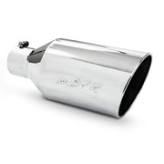 MBRP T5128 - Exhaust Tip 8 Inch O.D. Rolled End 4 Inch Inlet 18 Inch Length T304 Stainless Steel MBRP