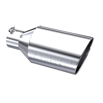 MBRP T5128 - Exhaust Tip 8 Inch O.D. Rolled End 4 Inch Inlet 18 Inch Length T304 Stainless Steel MBRP