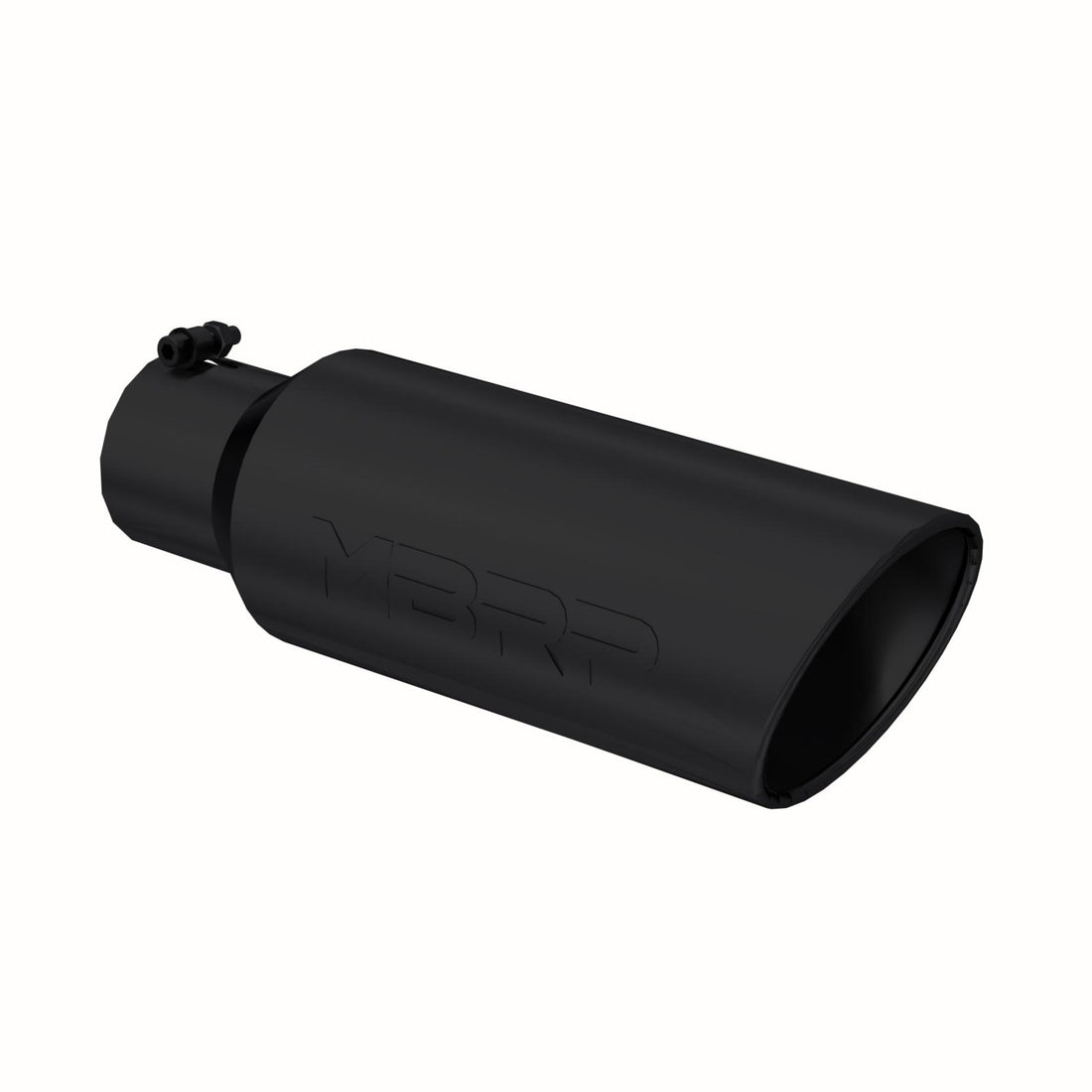MBRP T5130BLK - Exhaust Tip 6 Inch O.D. Rolled End 4 Inch Inlet 18 Inch Length Black Finish MBRP