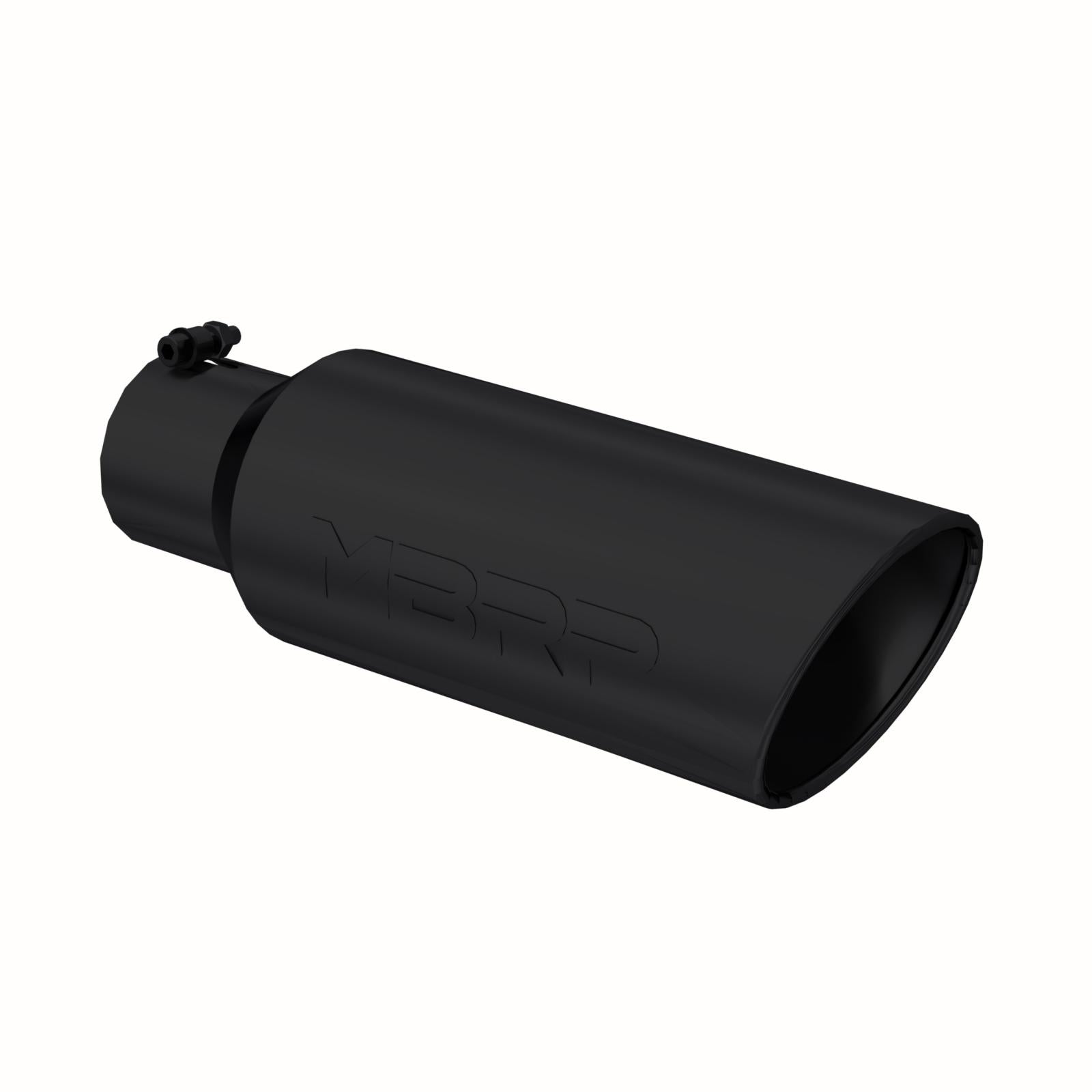 MBRP T5130BLK - Exhaust Tip 6 Inch O.D. Rolled End 4 Inch Inlet 18 Inch Length Black Finish MBRP