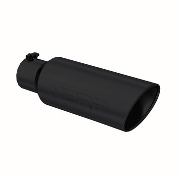 MBRP T5130BLK - Exhaust Tip 6 Inch O.D. Rolled End 4 Inch Inlet 18 Inch Length Black Finish MBRP