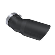 MBRP T5154BLK - 2015-Up Chevrolet/ GMC 2500/ 3500 Duramax Exhaust Tip 6 Inch O.D. Angled Rolled End 5 Inch Inlet 15 1/2 Inch Length 30 Degree Bend Black MBRP 1