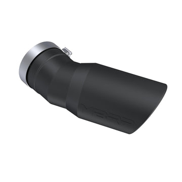 MBRP T5154BLK - 2015-Up Chevrolet/ GMC 2500/ 3500 Duramax Exhaust Tip 6 Inch O.D. Angled Rolled End 5 Inch Inlet 15 1/2 Inch Length 30 Degree Bend Black MBRP 1