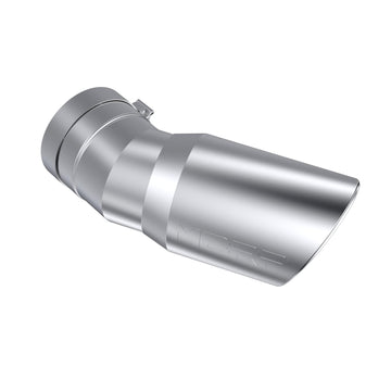 MBRP T5154 - 2015-UP Chevrolet/ GMC 2500/ 3500 Duramax Exhaust Tip 6 Inch O.D. Angled Rolled End 5 Inch Inlet 15 1/2 Inch Length 30 Degree Bend T304 Stainless Steel MBRP 1