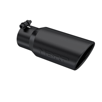 MBRP T5155BLK - Universal 4.5 Angled MBRP Black Series Exhaust Tail Pipe Tip MBRP 1