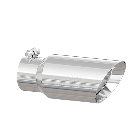 MBRP T5156 - Exhaust Tip 4 Inch O.D. Dual Wall Angled 3 Inch Inlet 10 Inch Length T304 Stainless Steel MBRP 3