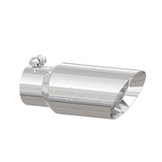 MBRP T5156 - Exhaust Tip 4 Inch O.D. Dual Wall Angled 3 Inch Inlet 10 Inch Length T304 Stainless Steel MBRP 3