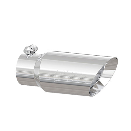 MBRP T5156 - Exhaust Tip 4 Inch O.D. Dual Wall Angled 3 Inch Inlet 10 Inch Length T304 Stainless Steel MBRP 3