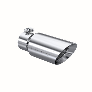 MBRP T5156 - Exhaust Tip 4 Inch O.D. Dual Wall Angled 3 Inch Inlet 10 Inch Length T304 Stainless Steel MBRP 1