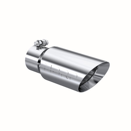 MBRP T5156 - Exhaust Tip 4 Inch O.D. Dual Wall Angled 3 Inch Inlet 10 Inch Length T304 Stainless Steel MBRP 1