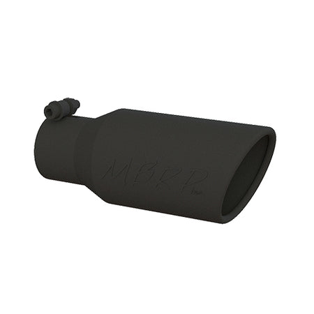 MBRP T5157BLK - Exhaust Tip 4 Inch O.D. Angled Rolled End 2 3/4 Inch Inlet 10 Inch Length Black Coated MBRP 3