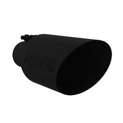 MBRP T5161BLK - Exhaust Tip 4 1/2 Inch O.D. Dual Wall Angle Rolled End 2.5 Inch Inlet 11 Inch Length Black Coated MBRP 3