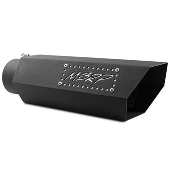 MBRP T5164BLK - Universal 5 Inch Hexagon Shaped W/Back Plate Exhaust Tip MBRP