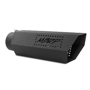 MBRP T5165BLK - Universal 5 Inch Hexagon Shaped Black Series No Back Plate Exhaust Tip MBRP 1