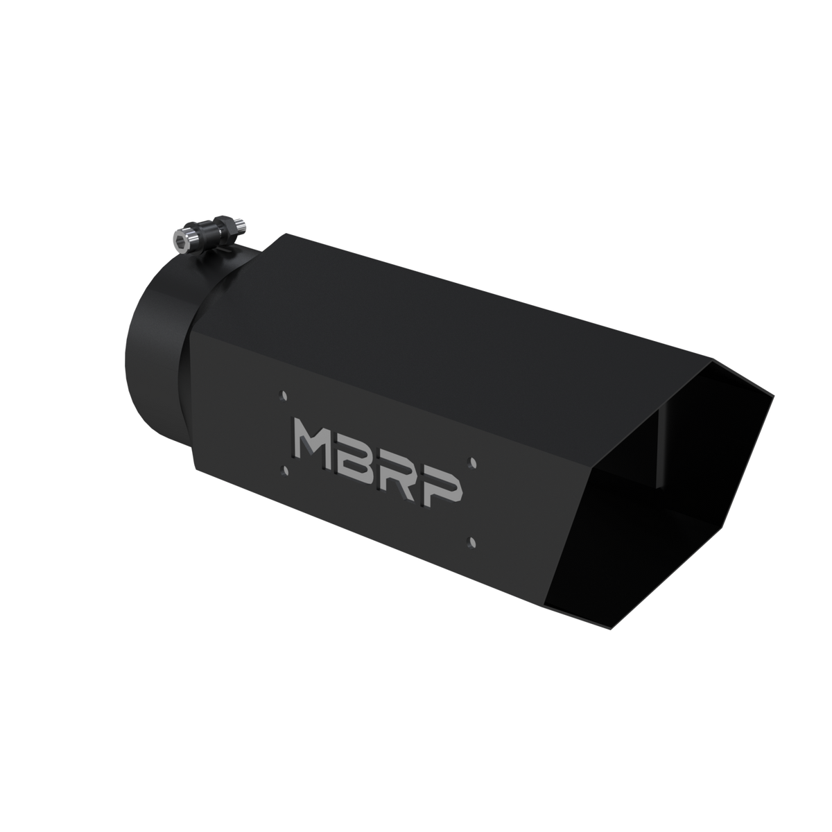 MBRP T5166BLK - Universal 6 Inch Hexagon Shaped Armor BLK MBRP Exhaust Tip MBRP 1