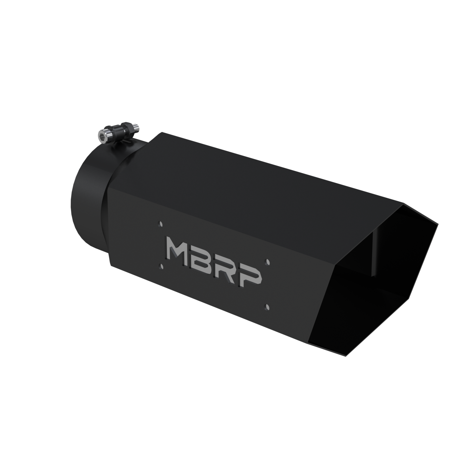 MBRP T5166BLK - Universal 6 Inch Hexagon Shaped Armor BLK MBRP Exhaust Tip MBRP 1