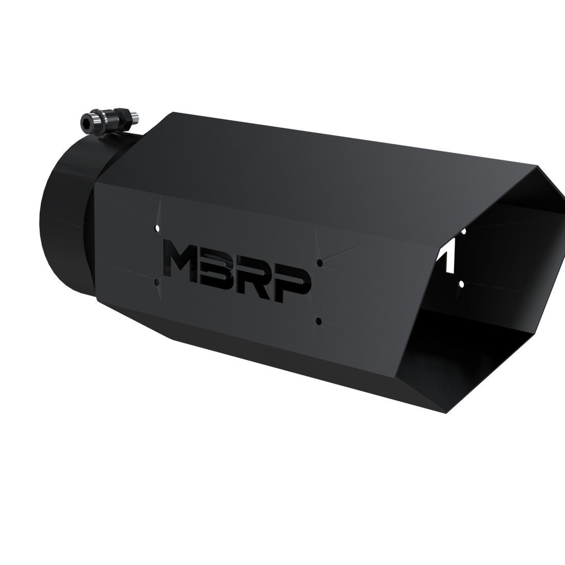 MBRP T5167BLK - Universal 4 Inch Hexagon Shaped 16 Inch Assembled MBRP Armor BLK Exhaust Tip MBRP 1