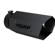 MBRP T5167BLK - Universal 4 Inch Hexagon Shaped 16 Inch Assembled MBRP Armor BLK Exhaust Tip MBRP 1