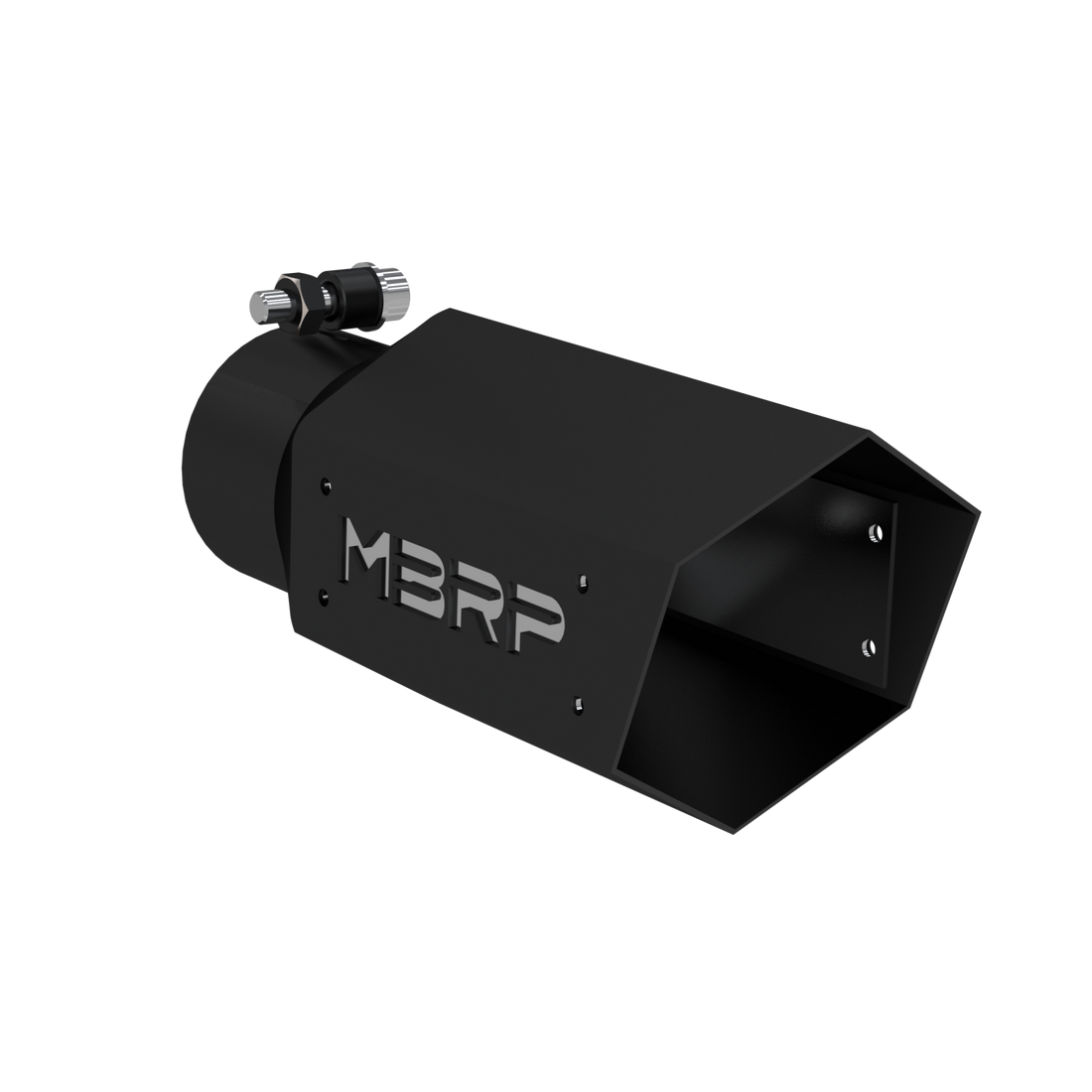 MBRP T5169BLK Universal 4 Inch Hexagon Shaped 3 Inch ID Stainless Exhaust Tip