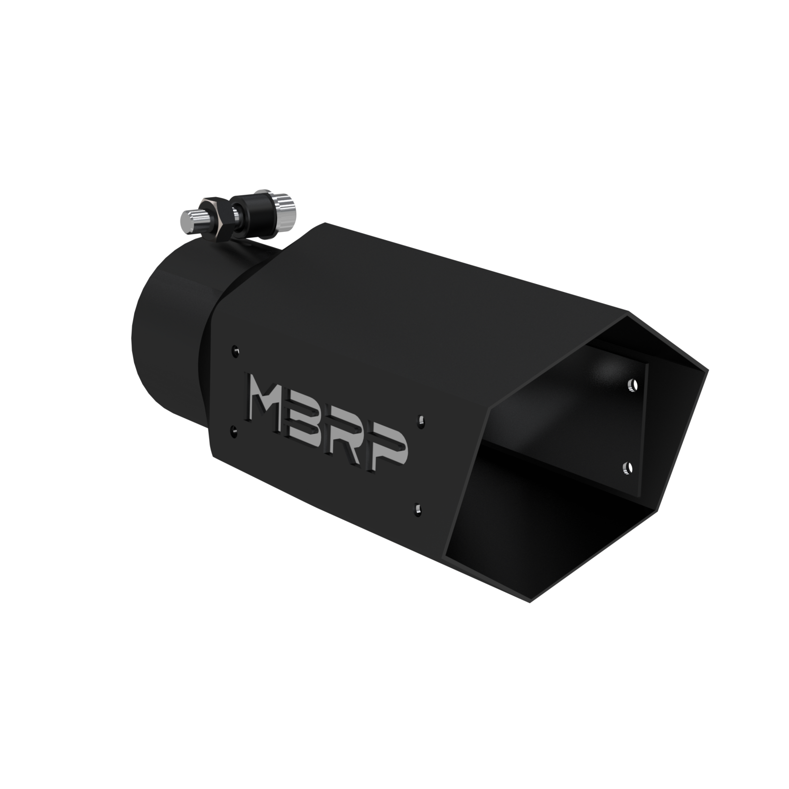 MBRP T5169BLK Universal 4 Inch Hexagon Shaped 3 Inch ID Stainless Exhaust Tip