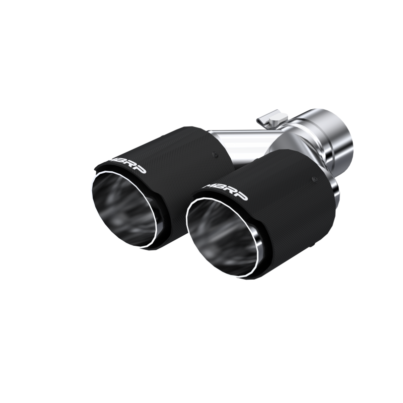 MBRP T5170CF - Carbon Fiber Tip 2.5 Inch ID Dual 3.5 Inch OD Out 9.45 Inch Length Dual Wall MBRP 1