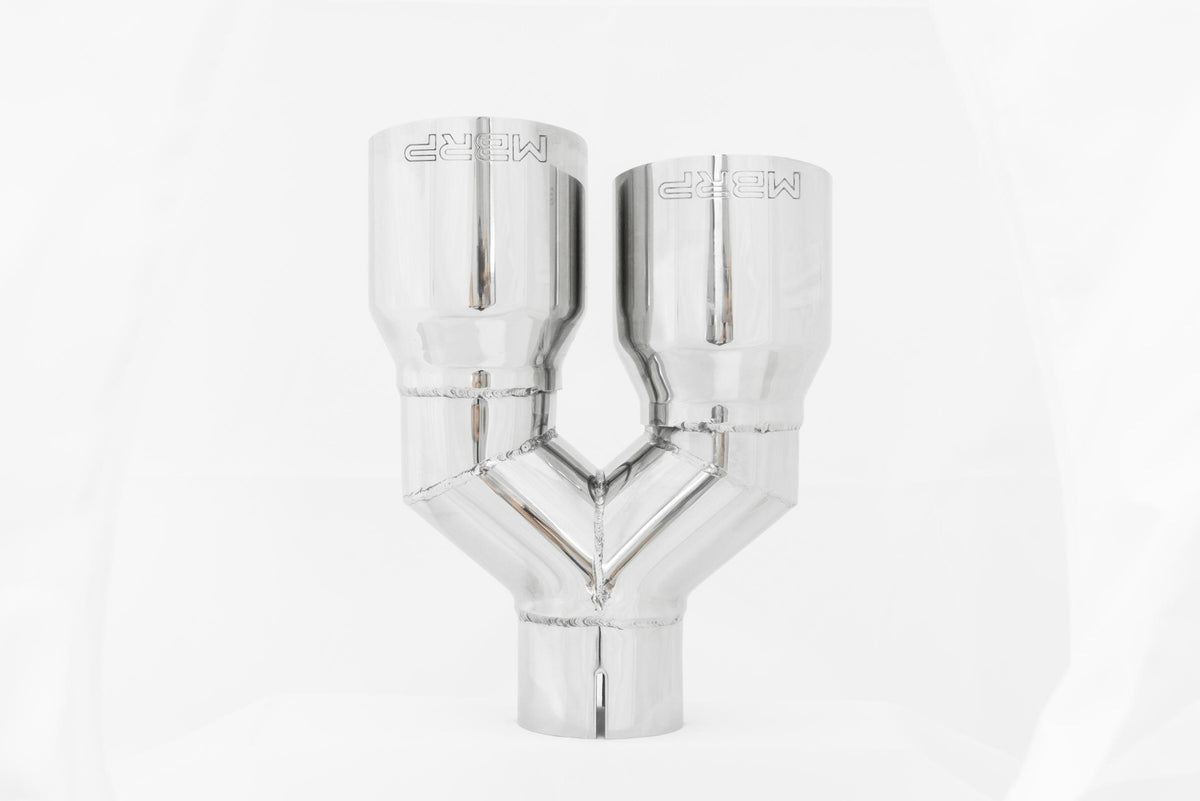 MBRP T5171 - T304 Stainless Steel Tip 2.5 Inch ID Dual 3.5 Inch OD Out 9.5 Inch Length Dual Wall MBRP 2